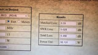 Coax Calculator