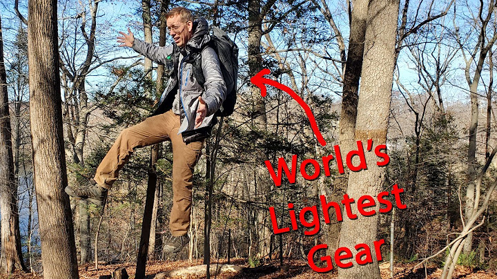 Winter Camping with Lightest Backpacking Gear in the World - Ultralight Backing Gear Review