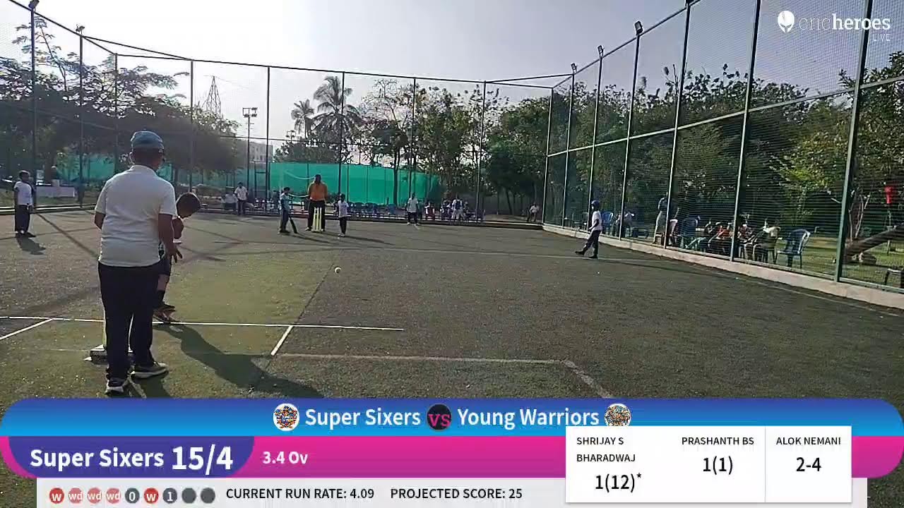 Young Warriors vs Super Sixers live cricket match | PBTB Cricket Carnival 3.0 (Kids) live - PBTB Cr