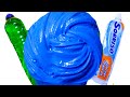 COMO FAZER SLIME DE PASTA DE DENTE E DETERGENTE CANETA AZUL SEM TÊNIS PÉ SEM AMIDO DE MILHO MARCELLA