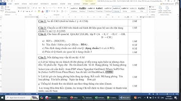 CSDL sửa bài P4 "thiết kế cơ sở dữ liệu" thầy Kì Thư