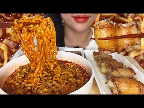 단종된 불닭볶음탕면과 통대창 조합 진짜 미쳤어요