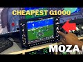 The Best and Cheapest G1000 for FlightSim | Moza MGX1000 Panel