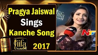 Pragya Jaiswal Sings Kanche Song @ IIFA Utsavam || #IIFAUtsavam2017