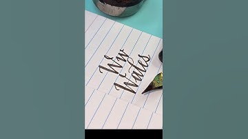 Calligraphy Letter W