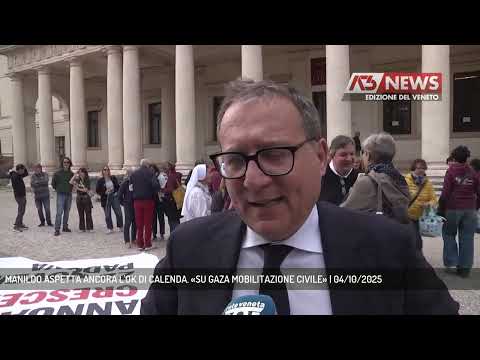 MANILDO ASPETTA ANCORA L'OK DI CALENDA. «SU GAZA MOBILITAZIONE CIVILE» | 04/10/2025