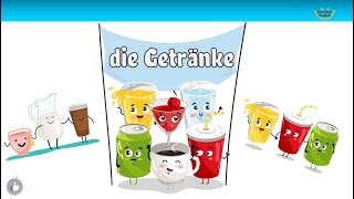 Learn Drink Names in German | Getränke | Trinken | Wortschatz | Deutsch lernen | FREE PDF + TEST