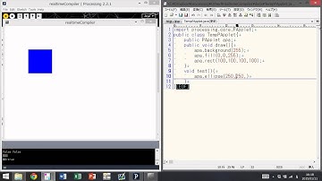 リアルタイムでprocessingコンパイル プロトタイプ