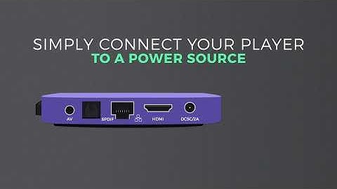 Spectrio Digital Signage - Player Setup