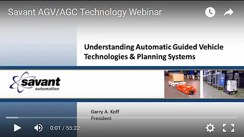 Savant AGV/AGC Technology Webinar