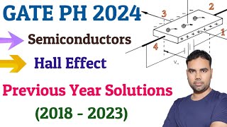 GATE 2024 Physics Semiconductors Hall Effect PYQs