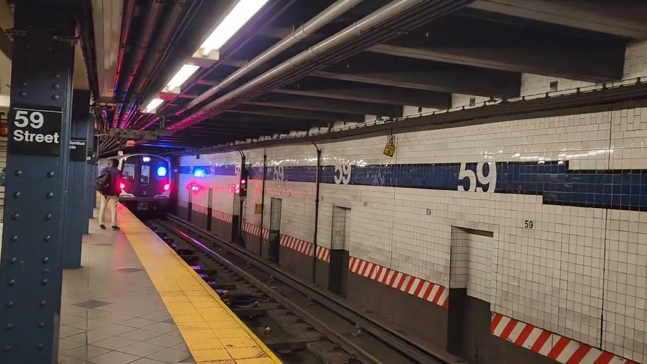 R211 A train doing simulated stop testing at 59 St-Columbus Circle and 181 Street