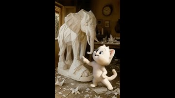 Mèo Con làm các nhân vật Brainrot bằng giấy #cats #brainrot  #catshorts #funny