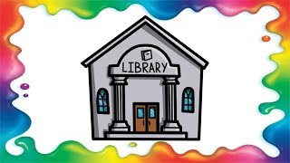 How To Draw Library - Art For Kids Hub