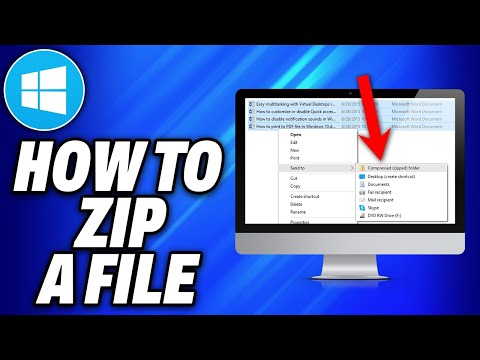 How To ZIP a File in Windows -Easy Fix