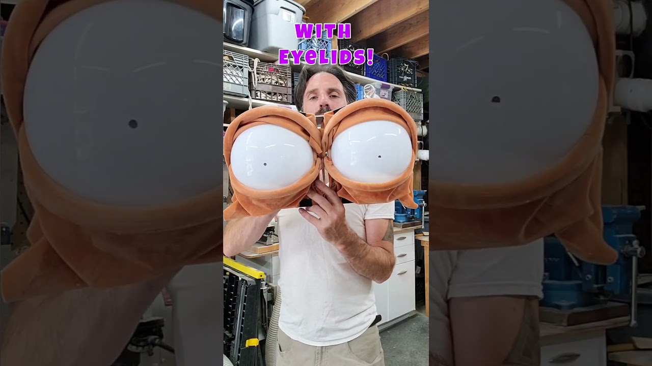 Double Blinking Eye Scissor Mech! Part of my Snarl Puppet. 