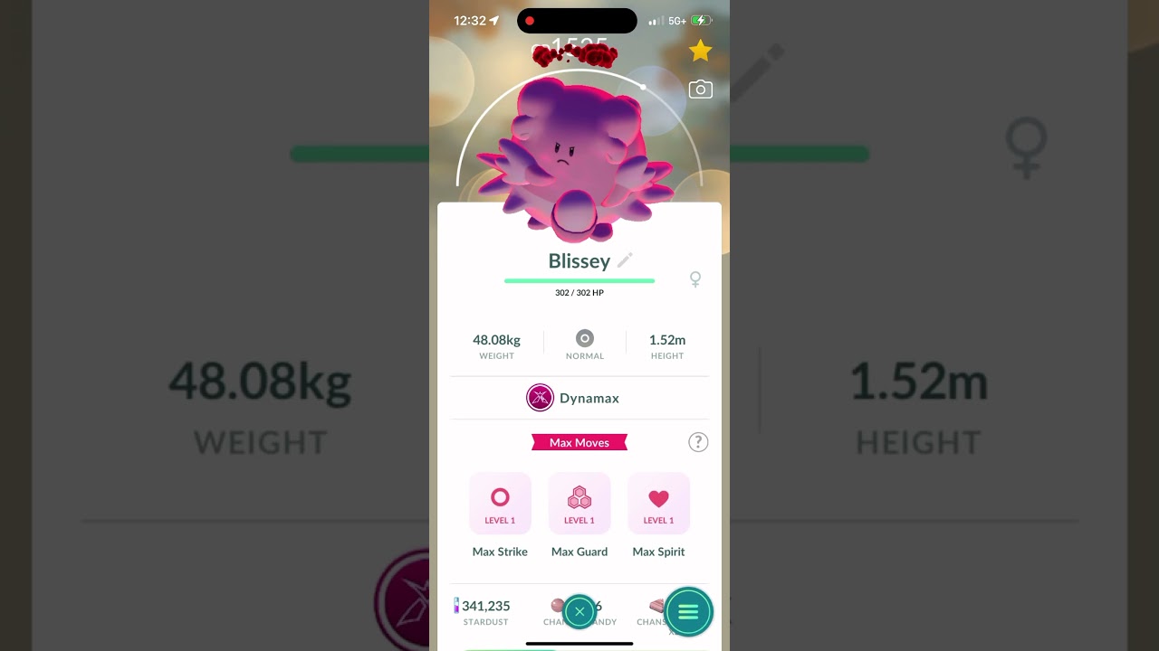 Max Spirit Move On Dynamax Blissey In Pokémon Go