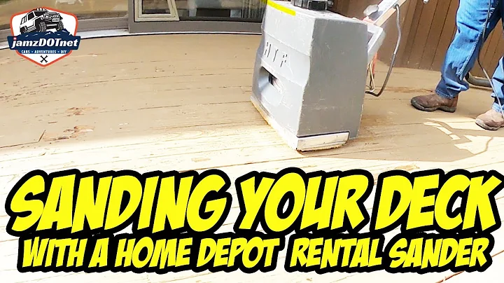 Get a Perfectly Sanded Deck with Home Depot Rental Sander
