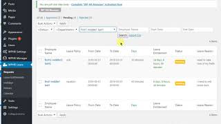 wordpress plugin update for custom filter in admin panel.