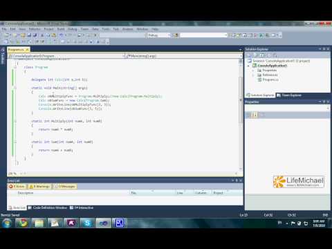 Explanation of how to use delegate to represent a static function