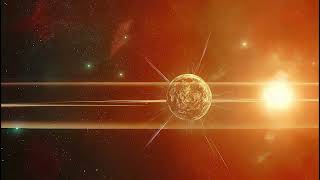Space/Star scene Red Sun - Free 4k Stock Footage