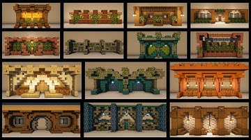Minecraft: 15 Big Wall / Fence Design Ideas
