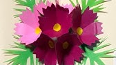 ひまわり お花のポップアップカード 夏のバースデー 100均色画用紙 How To Make Sunflower Pop Up Message Card Youtube