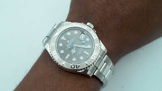 Rolex 268622 Yacht-Master 37 mm Platinum Bezel Rhodium Dial Oyster Bracelet Complete Set 2021