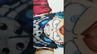 deku ( izuku midoriya ) full cowl drawing! #shorts  #anime