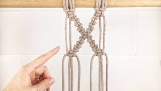 Half Hitch Knot Pattern | EASY Macrame Tutorial