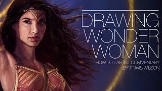 Drawing Wonder Woman | How to / Artist Commentary | by Travis Wilson screenshot 4