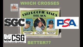 1972 Carlton Fisk Rookie PSA Crossover Grading Challenge 1972 Topps Carlton Fisk