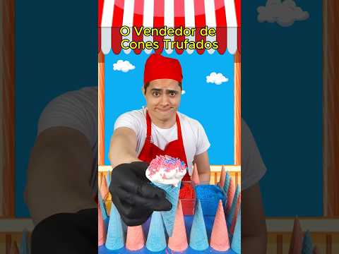 O vendedor de cones trufados 🍦🍫 #humor #satisfying
