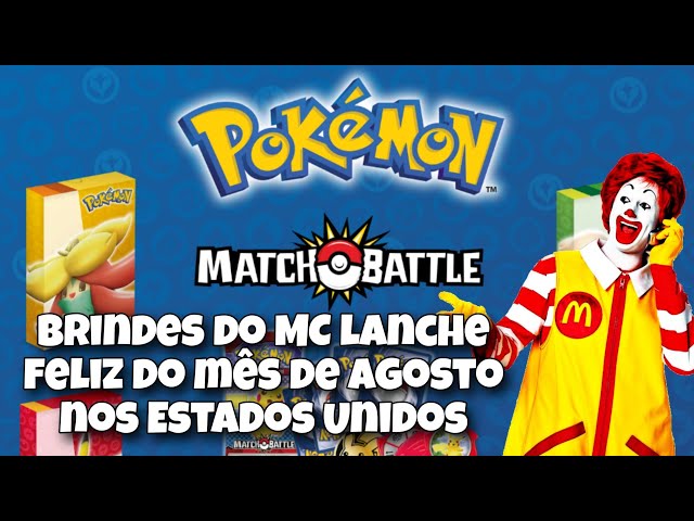 McDonald's  Brinquedos Pokémon do MC lanche feliz de Agosto na Austrália 