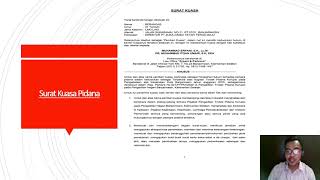 9. Bagaimana cara membuat surat kuasa perkara pidana?
