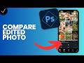 How to compare an edited photo to the original in Adobe Photoshop?