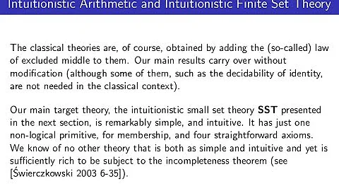 Stewart Shapiro & Charles McCarty  Intuitionistic ...