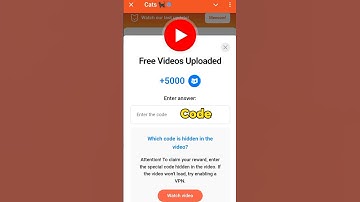 Free Videos Uploaded Cats Code | Free Videos Uploaded cats video code today #cats #crypto #code