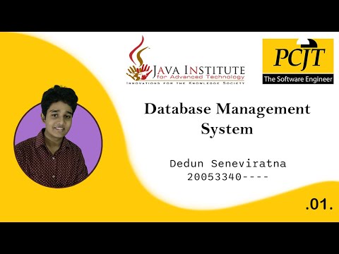 Question Set 01 | Database Management System | Java Institute | Dedun Seneviratna