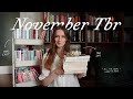 tbr prompt jar picks my November reads ⭐️🫙📚 *November TBR*