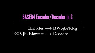 Base64 Encoder in C (ITA)