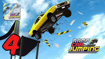 Ramp Car Jumping - Gameplay Walkthrough #4 - iOS Android