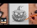 How to Draw Halloween Pumpkin | Sketch Sunday
