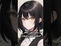 صور انمي بنات كيوت بشعر اسود و عيون صفراء 