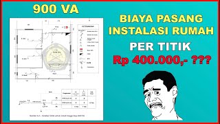 BIAYA PASANG INSTALASI LISTRIK RUMAH 900 VA