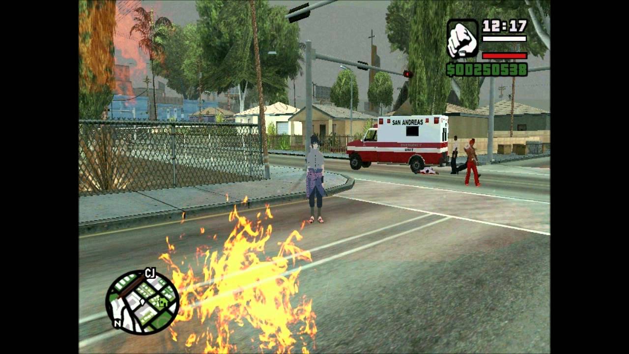 GTA SA Sasuke Uchiha Jutsus BETA V1 YouTube
