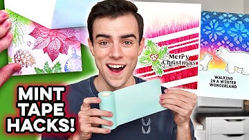 3 SURPRISING Ways To Use MINT TAPE For Cardmaking!