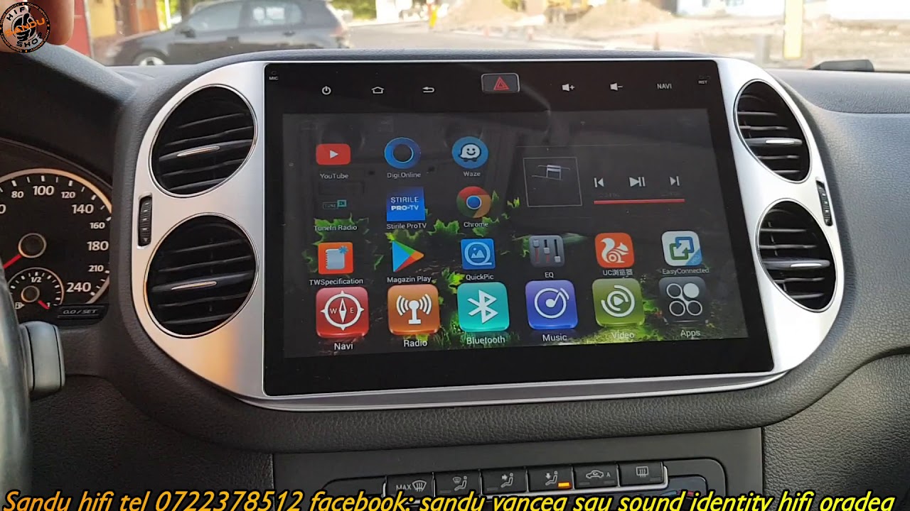 Dwars zitten zone Vermenigvuldiging VW TIGUAN ANDROID CARPAD 10 INCHI - YouTube