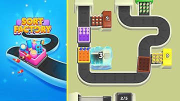 Sort Factory Levels 16-20 | Beat These Tricky Puzzles 🎮