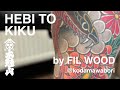 HEBI TO KIKU Completed Full Leg Tattoo By Fil Wood HEBI TO KIKU Completed Full Leg Tattoo By Fil Wood